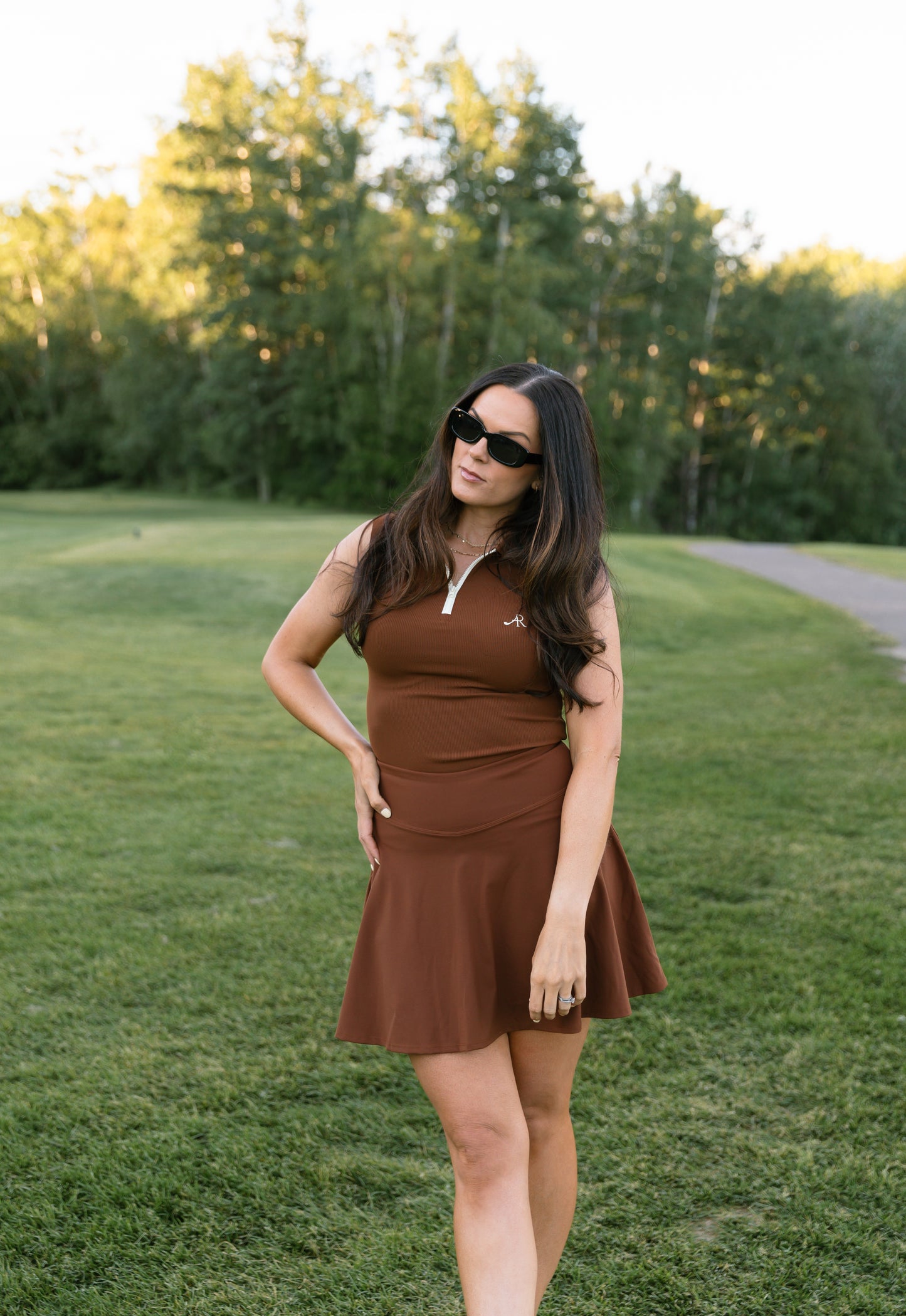 The Sleeveless Polo- Espresso